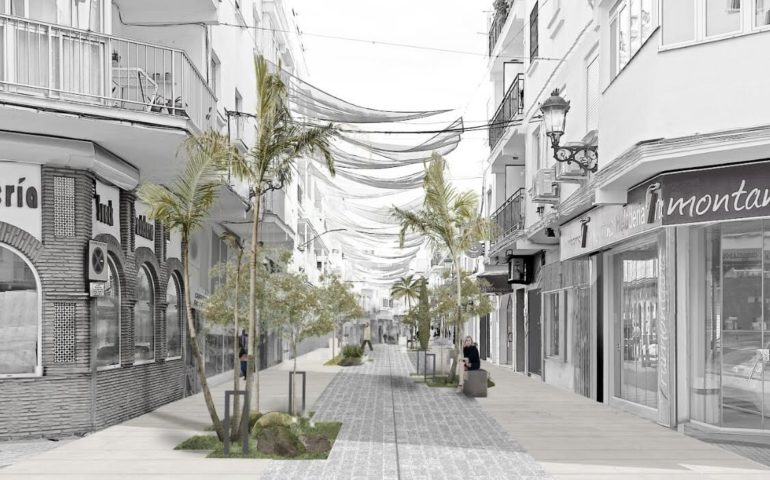Imagen de cómo quedará la calle Diputación Provincial de Nerja