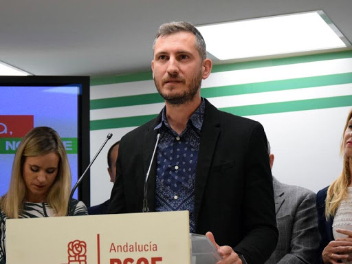 Alberto Pérez, en un mitin del PSOE / Archivo