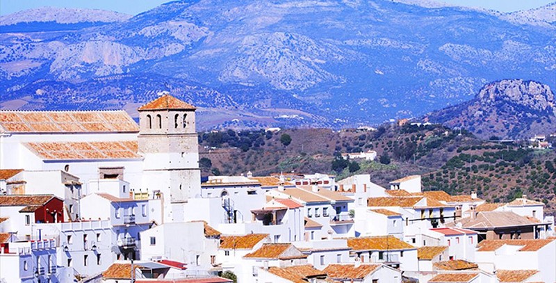 Imagen del pueblo de Cútar, en la Axarquía, Málaga