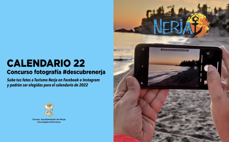 Imagen del cartel publicitario lanzado por el Ayuntamiento de Nerja para el calendario del 2022