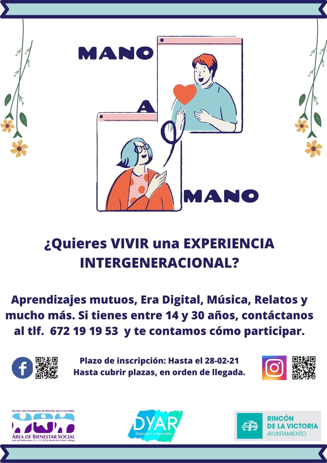 Cartel 'Mano a Mano' / Rincón de la Victoria