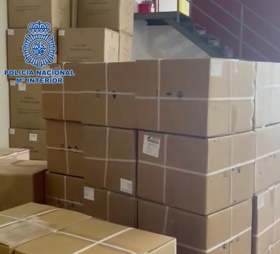 Test de antígenos incautados por la Policía Nacional en Málaga