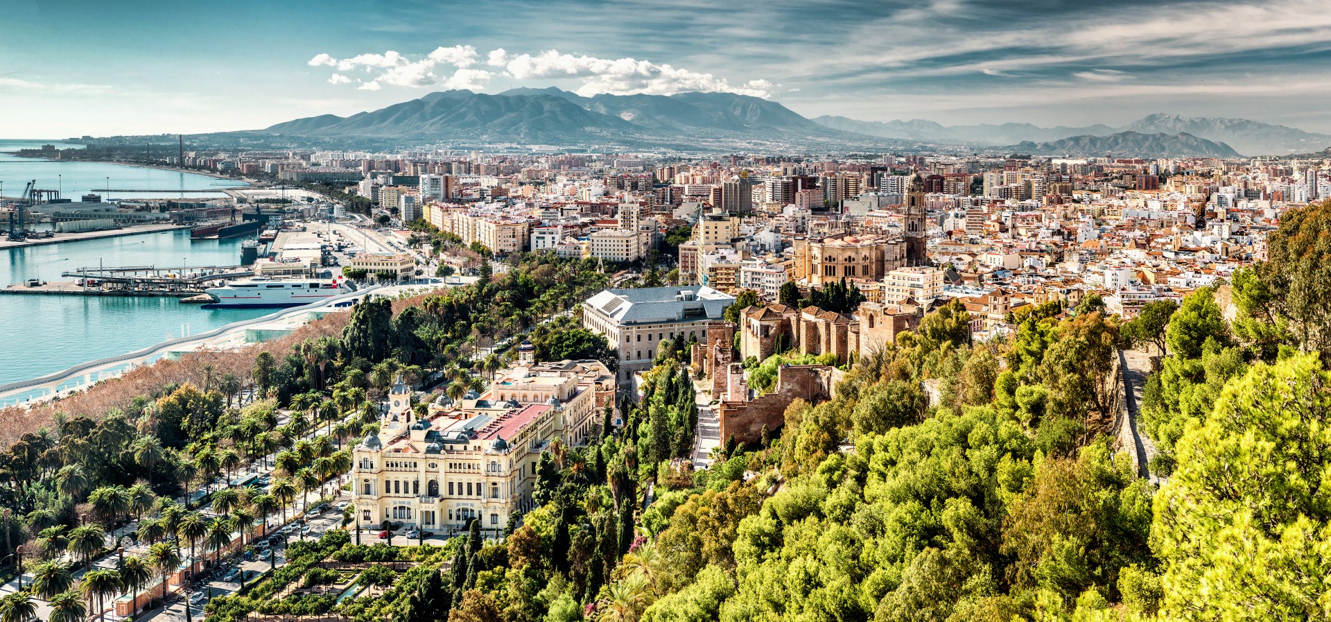 Vista de la ciudad de Málaga / CBRE