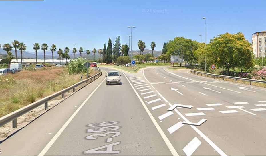 El siniestro ha tenido lugar en la rotonda de la A-356. / Emergencias 112 (Google Maps)