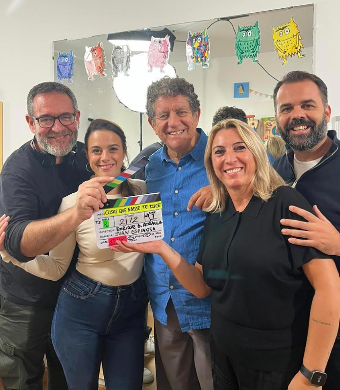 De izquierda a derecha: Enrique García, Macarena Hidalgo, Pedro Casablanc, Rocío Calderón y Víctor PH